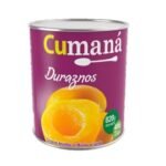 Duraznos mitades en lata